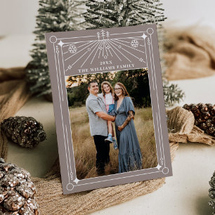 Noël Art déco ligne Art déco carte de vacances pho