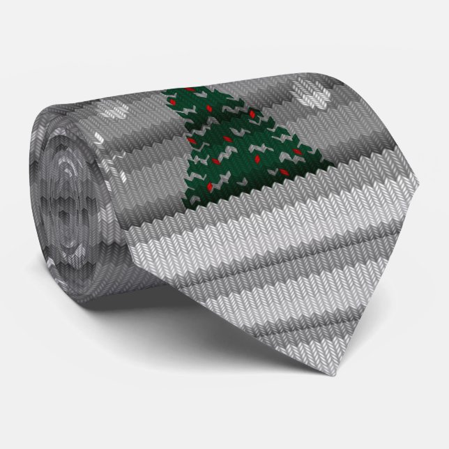 Noël attache des cravates de vacances d'arbre de (Roulé)