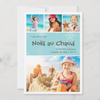 Noël au Chaud 4 carte de photo de vacances