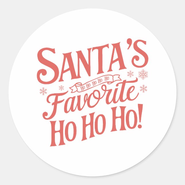 Noël | autocollant du Nouvel An (Devant)