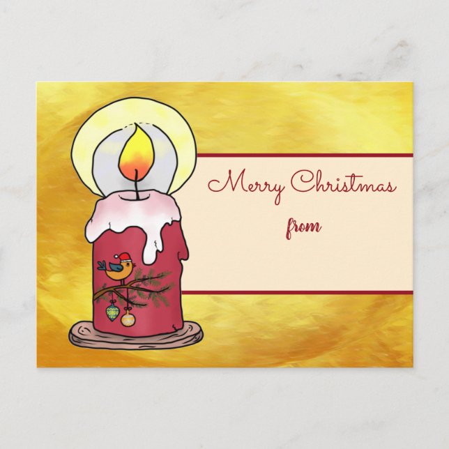 Noël avec une carte postale (Devant)