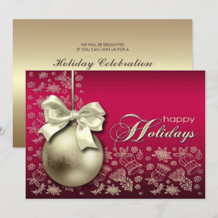 Noël Bauble Fête de Noël Invitation