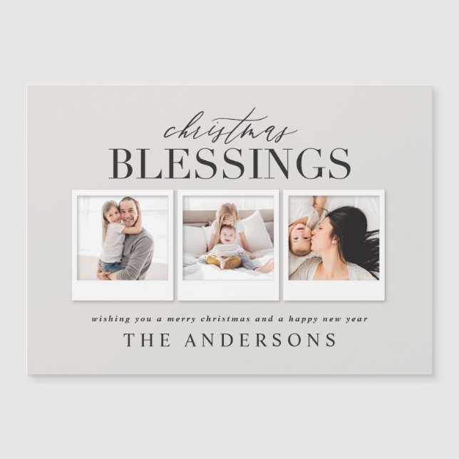 Noël bénédiction multi photo vacances (Devant)