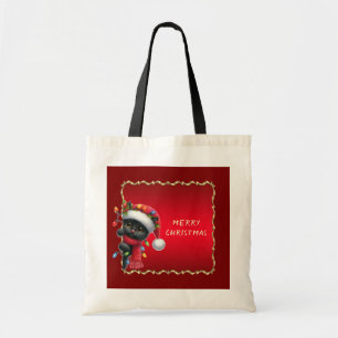 Noël Black Cat Sac fourre-tout de vacances