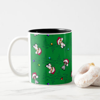 Noël Brittanies Mug à café à deux tons