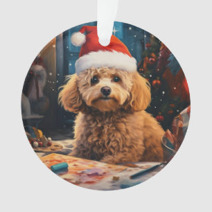 Noël caniche, cadeau souvenir de chien, cadeau pou