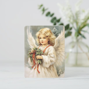 noël carte de beauté vintage angel