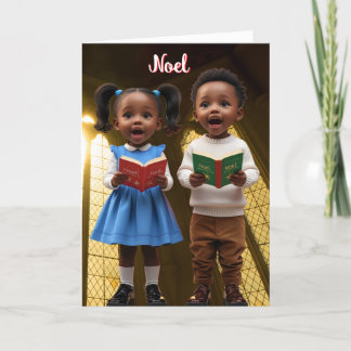 Noel, Carte de Noël des enfants afro-américains