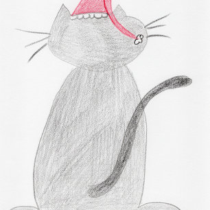 Noël - Carte de Noël Meow-y