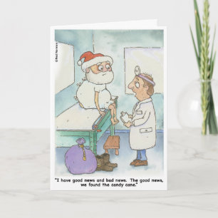 Noël : Carte Père Noël Check Up