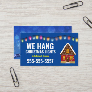 Noël Cartes de visite de l'installation