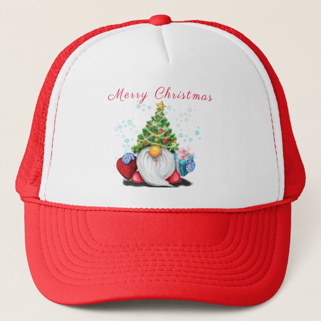 Noël Casquette Gnome avec cadeaux (Devant)