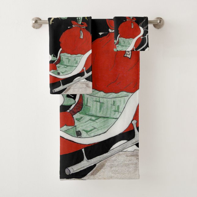 Noël cauchemar Serviette de bain ensemble ou simpl (En situation)