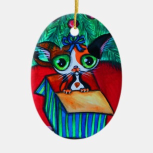 Noël Chat Kitty En Ornement Cadeau