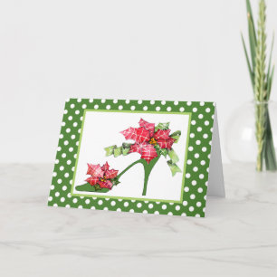 Noël chausse la carte de voeux