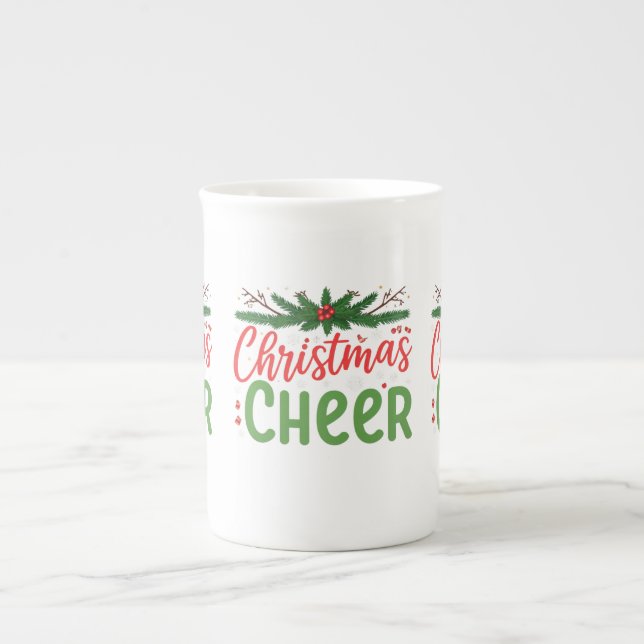 Noël Cheval Spécialité Os Chine Conception de Mug (Devant)