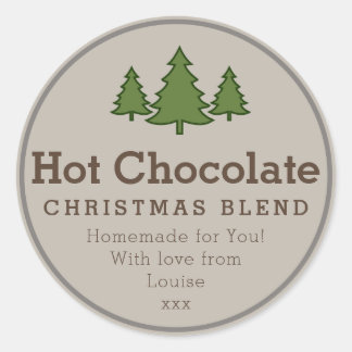 Noël Chocolat chaud do-it-yourself autocollant cad