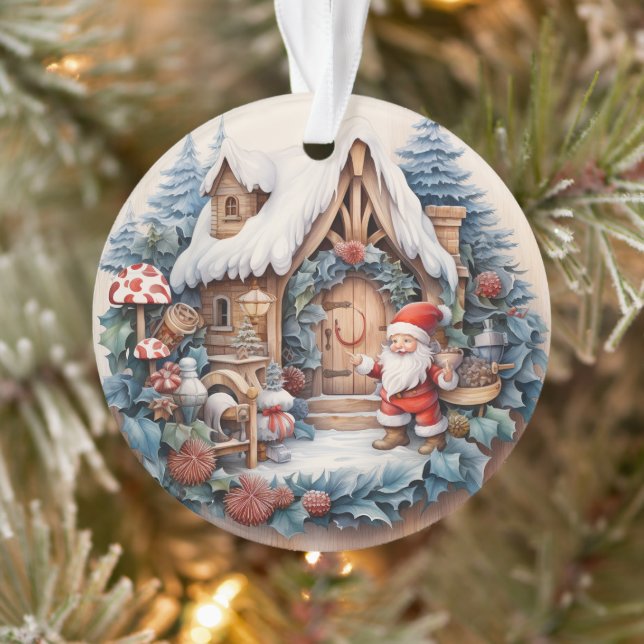 NOËL CLASSIQUE 3D VINTAGE SANTA CLAUS (Arbre)