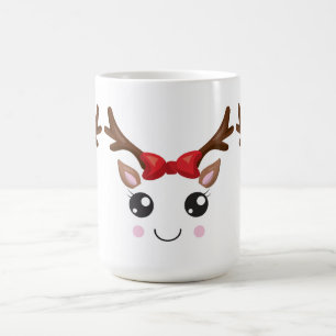 Noël classique Mug Cute Reindeer
