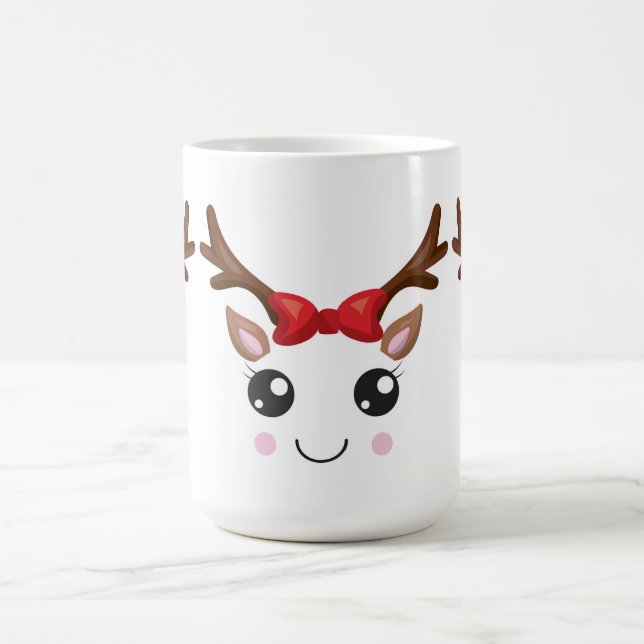 Noël classique Mug Cute Reindeer (Centre)