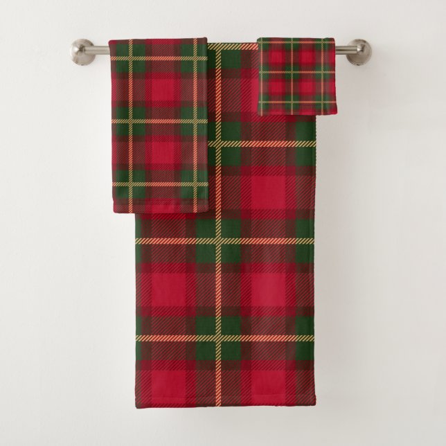 Noël classique Red Green Plaid Tartan Festive (En situation)