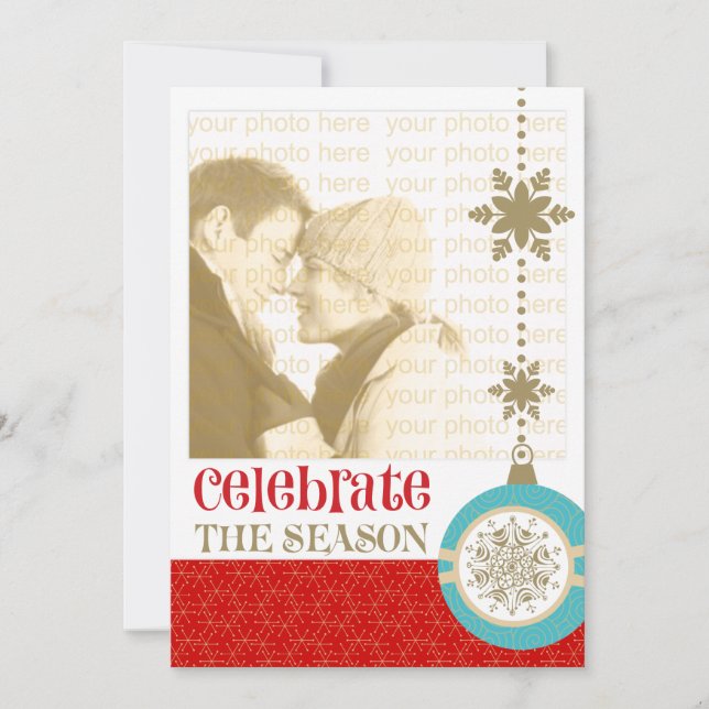 Noël contemporain 5 x 7 Cartes photos (Devant)