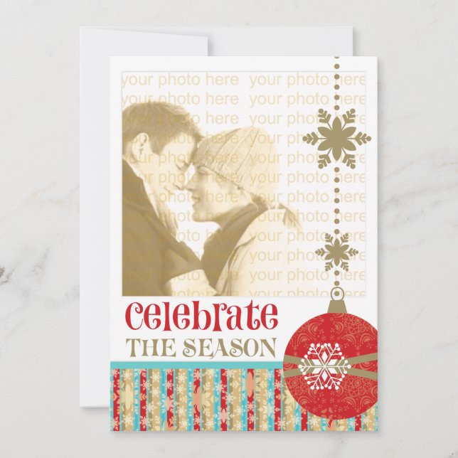 Noël contemporain 5 x 7 Cartes photos (Devant)