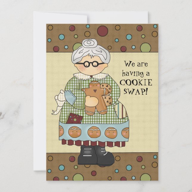 Noël Cookie Swap Invitation de vacances (Devant)