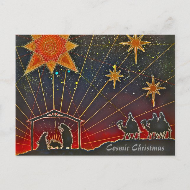 Noël cosmique - Carte de fin de année (Devant)