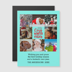 Noël Cosy Vibes d'hiver Famille Photo Collage