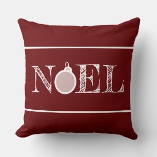 Noel Coussin de Lancer Horizontal Marron