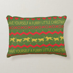 Noël Coussin personnalisé "Furry XMAS" chien/chat