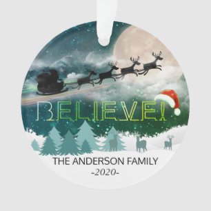 Noël CROYER Reindeer Sleigh Santa Hat Photo