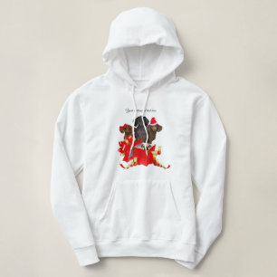 Noël Dachshund Red boîte cadeau Sweat - shirt à ca