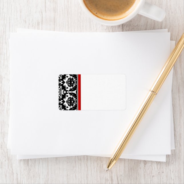 Noël Damas Étiquettes de adresse - (En situation)