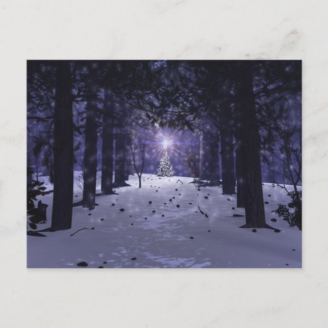 Noël dans la carte postale Pines (Devant)