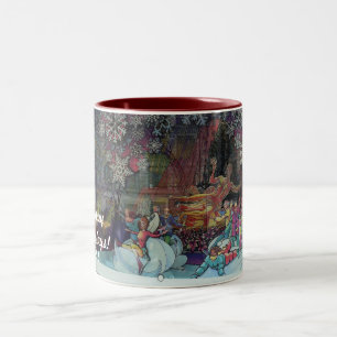 Noël dans la tasse de ville