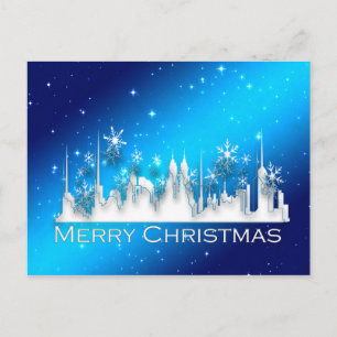 noël dans la ville carte postale