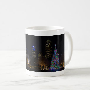 Noël Dans Le Centre-Ville De Dallas Café Mug