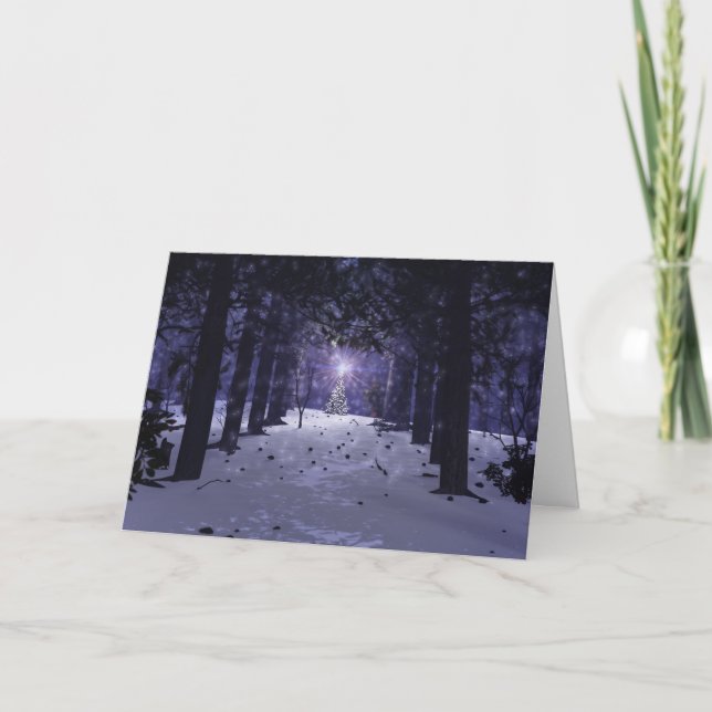 Noël dans les Pins Carte de Noël (Devant)