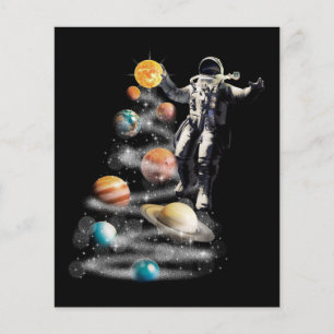 Noël dans l'espace Invitation Astronaute Système S