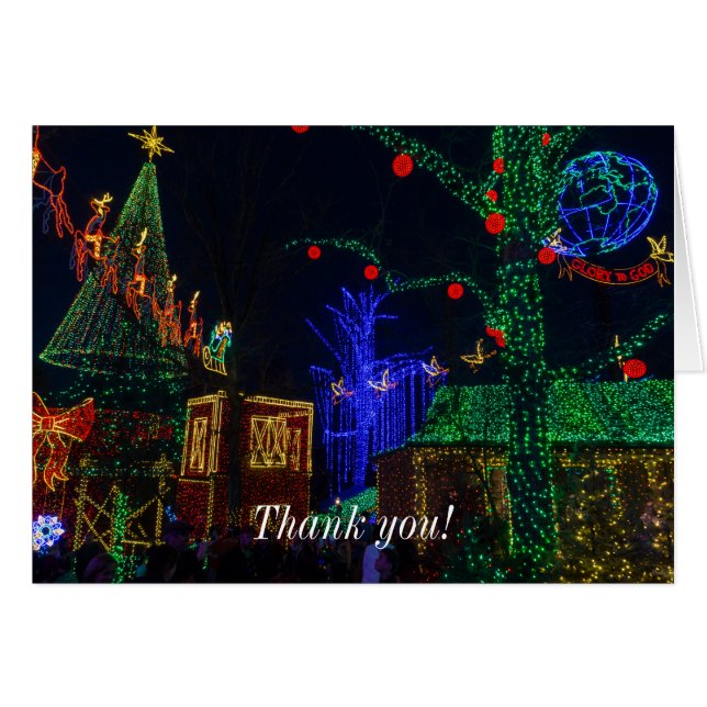Noël Dans Midtown Carte de remerciements (Devant Horizontal)