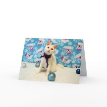 Noël d'Audrey - Chat / Carte de vacances Kitten