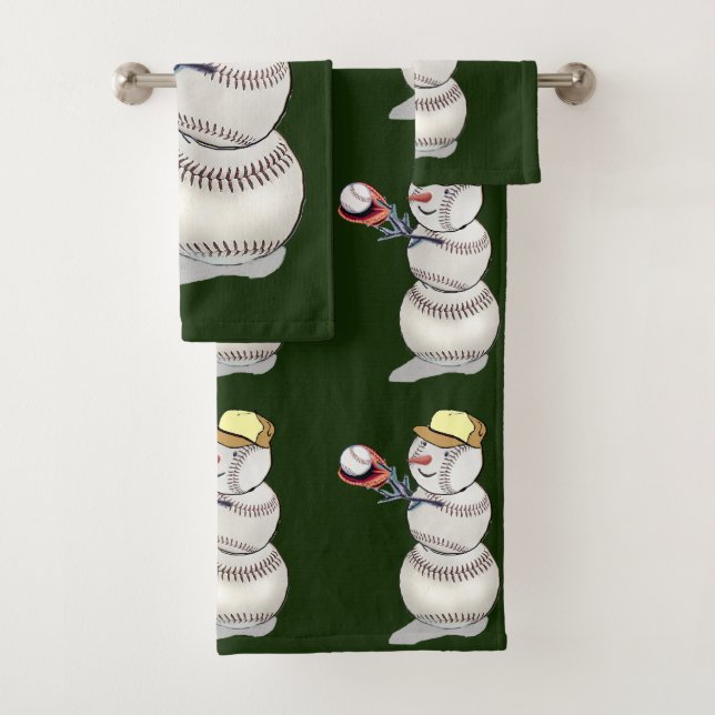 Noël de baseball Snowman (En situation)