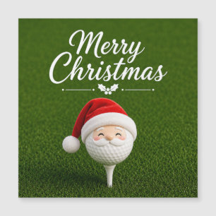 Noël de golf avec balle de golf et tee avec ruban