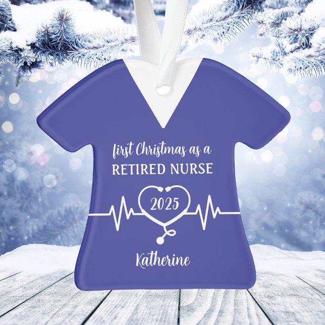Noël de infirmière retraitée personnalisé (Personalized Retired Nurse Christmas Ornament
)