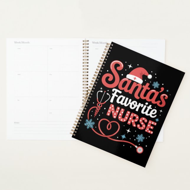 Noël de la infirmière préférée de Santa  (Devant avec enveloppe)