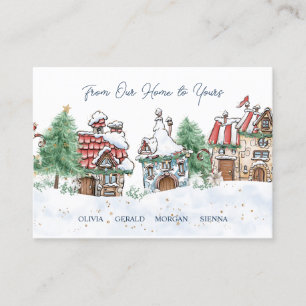 Noël De Notre Maison À Votre Carte De Boîtier