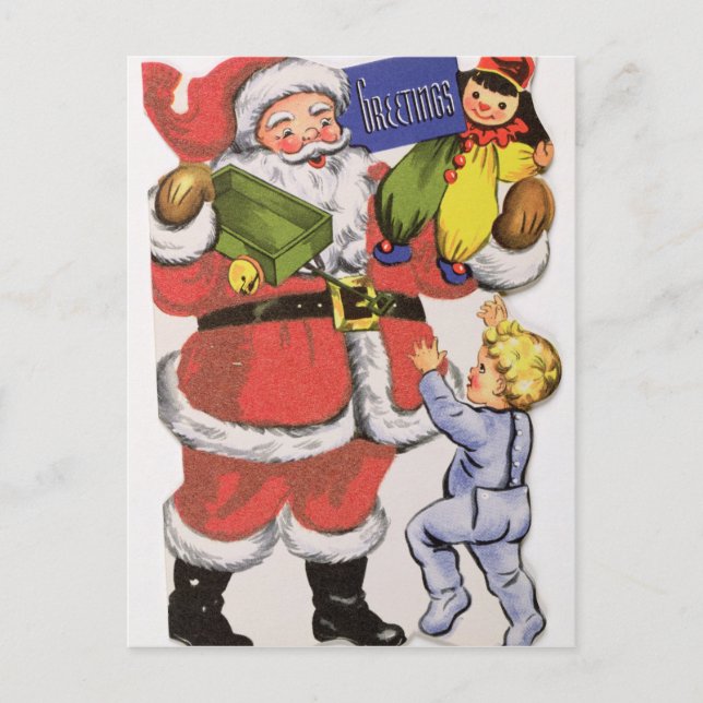 Noël de père, carte de Noël victorienne (Devant)