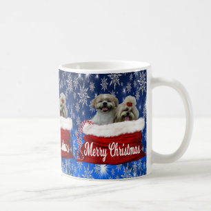 Noël de tasse de tzu de Shih